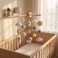 Baby Mobile, Outer Space Nursery Mobile, Felt Crib Decor, Astronaut Baby Room Hanging