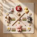 Custom Nursery Mobile, Felt Crib Mobile, Pet and Farm Decor, Unique Initial Name Gift
