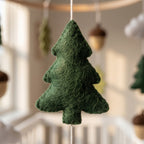 Deer Nursery Mobile, Felt Crib Mobile, Rustic Forest Baby Decor, Personalized Nature Theme Gift