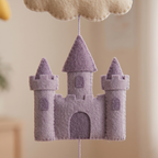 Dragon Nursery Mobile, Felt Crib Mobile, Fantasy Theme Baby Decor, Personalized Adventure Gift