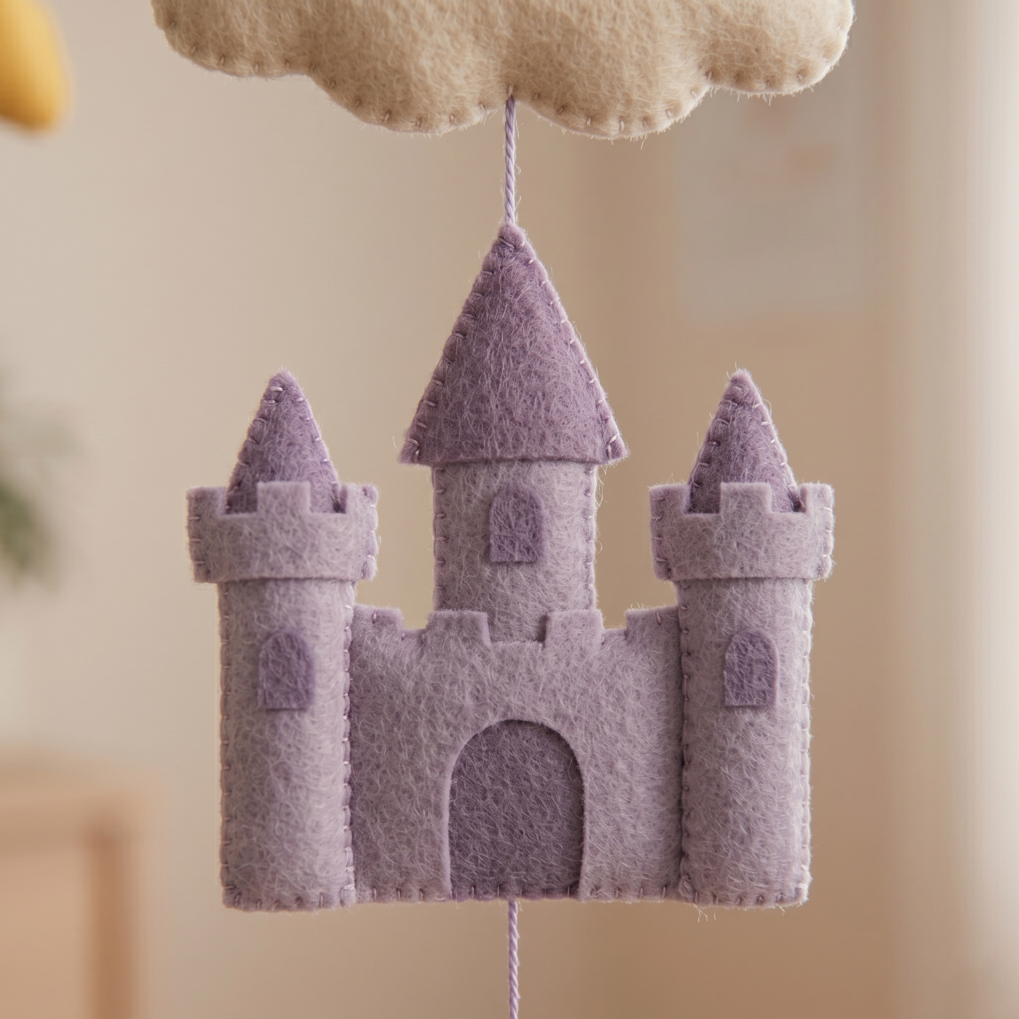 Dragon Nursery Mobile, Felt Crib Mobile, Fantasy Theme Baby Decor, Personalized Adventure Gift