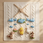 Duck Pond Felt Baby Mobile, Duckling Crib Mobile, Farm Nursery Decor, Baby Shower Gift for Newborn