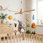 Explorer Nursery Mobile, Felt Crib Mobile, Travel Theme Baby Decor, Unique Adventure Gift for Newborn