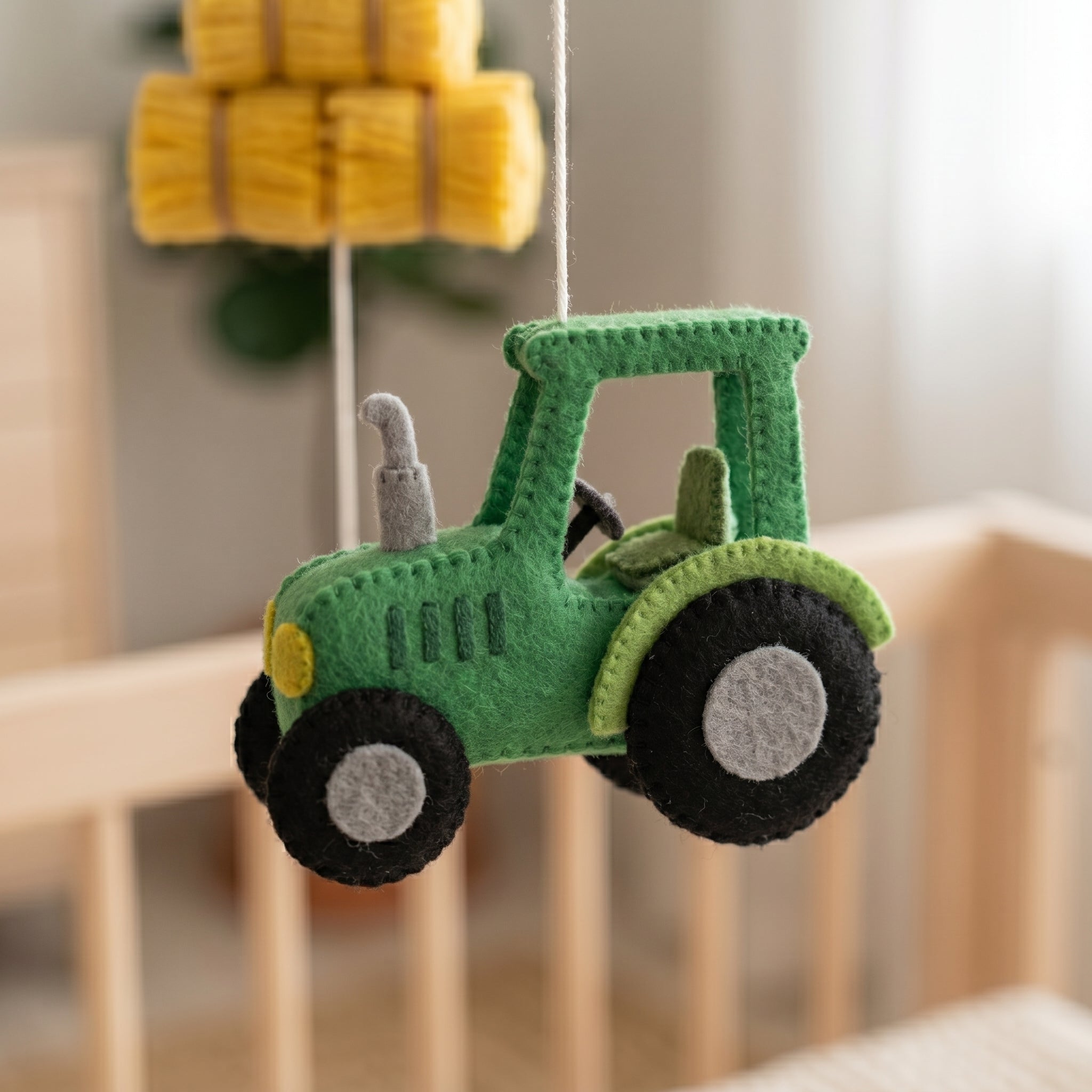 Farm Nursery Mobile, Felt Crib Mobile, Barnyard Animal Baby Decor, Personalized Gender Neutral Gift