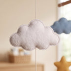 Felt Baby Mobile, Moon and Star Nursery Decor, Sleepy Sky Crib Mobile, Baby Shower Gift for Newborn