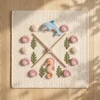 Felt Baby Mobile, Ocean Baby Mobile, Dolphin & Seahorse Crib Mobile, Coastal Nursery Decor, Baby Shower Gift