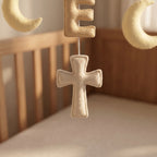 Felt Baby Mobile, Personalized Nursery Decor, Angel and Dove Crib Mobile, Baby Shower Gift for Newborn