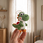 Felt Dinosaur Ornament Christmas Tree Ornament Handmade Holiday Decor Gift for Kids, Dinosaur Felt, Dinosaur Ornament