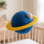 Outer Space Mobile, Felt Crib Mobile, Planet and Alien Baby Decor, Personalized Adventure Theme Gift