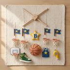 Personalized Felt Baby Mobile, Basketball Crib Mobile, Sports Nursery Decor, Baby Shower Gift