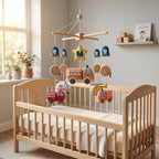 Felt Baby Mobile, Emergency Vehicle Crib Mobile, Rescue Nursery Decor, Baby Shower Gift