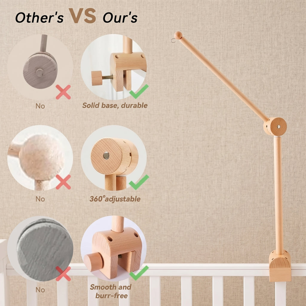 Felt Baby Mobile, Teddy Bear Balloon Mobile, Crib Mobile, Baby Boy Gift
